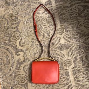 Marni red leather cross body